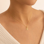 925 Sterling Silver Old English Inital Necklace