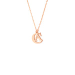 925 Sterling Silver Double Initial Necklace (Zi̇nci̇ri̇ Cs40005)