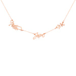 925 Sterling Silver Handmade Personalized Multiple Name Necklace