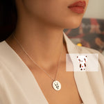 925 Sterling Silver Children'S Drawing Necklace