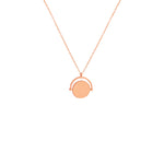 925 Sterling Silver Circle With Arch Necklace