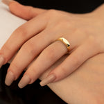925 Sterling Silver Slim Bar Ring Önü Plaka Ring