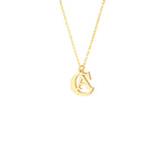 925 Sterling Silver Double Initial Necklace (Zi̇nci̇ri̇ Cs40005)