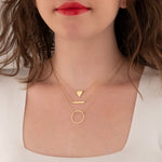 925 Sterling Silver Three Layered Necklace