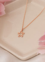 925 Sterling Silver Tiny Starfish Necklace