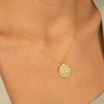 925 Sterling Silver Zodiac Coin Necklace