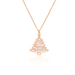 925 Sterling Silver Christmas Tree Necklace