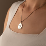 925 Sterling Silver Atatürk Ay Kazımalı Necklace