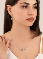 925 Sterling Silver Tulip Earring, Necklace & Ring 3-Piece Jewelry Set