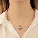 925 Sterling Silver 3D Seashell Necklace