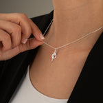 925 Sterling Silver Chandrila Star Line Necklace