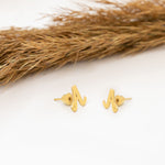 925 Sterling Silver Initial Studs,
