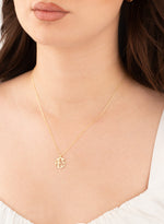 925 Sterling Silver Monogram Necklace