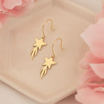 925 Sterling Silver Star Dangle Earrings