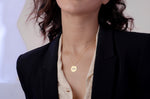 925 Sterling Silver Eye Of Horus Disc Necklace