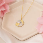 925 Sterling Silver Sun And Love Necklace