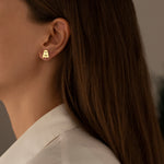 925 Sterling Silver Ghost Studs