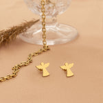 925 Sterling Silver Angel Studs 449