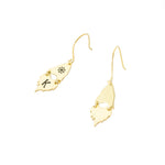 925 Sterling Silver Xmas Santa Claus Drop Earrings