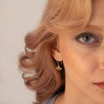 925 Sterling Silver Enamel Eye Earrings