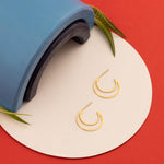 925 Sterling Silver Moon Earrings