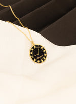 925 Sterling Silver Saat 9:05 Necklace