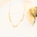 925 Sterling Silver İki Personalized Custom Name Sonsozluk Işaretli Necklace