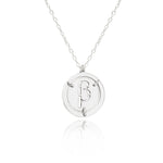 925 Sterling Silver Greek Initial Necklace