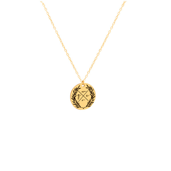 925 Sterling Silver Family Initials Necklace
