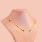 925 Sterling Silver Personalised Initial Name Necklace 50 Force Chain (Halley)