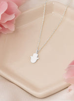925 Sterling Silver Hamsa Necklace