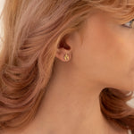 925 Sterling Silver Guardian Angel Studs Earrings