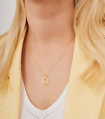 925 Sterling Silver Unique Gold Double Hexagon Necklace