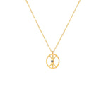 925 Sterling Silver Life Symbol Necklace With Birthstone