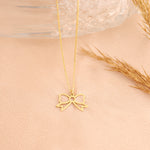 925 Sterling Silver Bowtie Necklace