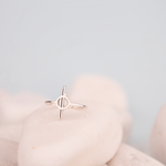 925 Sterling Silver Chandrila Star Line Ring