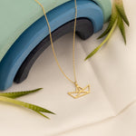 925 Sterling Silver Ship Necklace