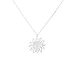925 Sterling Silver Jesus Cross Sun Necklace