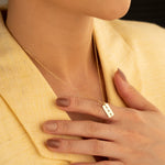 925 Sterling Silver Dainty Tag Necklace