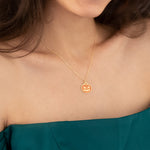 925 Sterling Silver Pumpkin Necklace 1