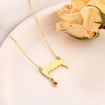 925 Sterling Silver Beyaz Crystal Pave Vampir Dişi Necklace