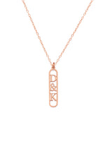 925 Sterling Silver Personalized Two Letter Necklace