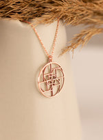 925 Sterling Silver Fibonacci Golden Ratio Necklace