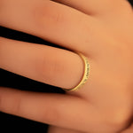 925 Sterling Silver Coordinates Ring