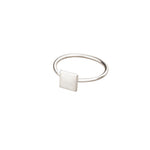 925 Sterling Silver Ortada Square Ring