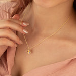 925 Sterling Silver 3 Leaf Lotus Necklace