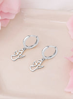 925 Sterling Silver Angel Earrings