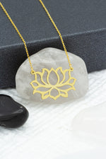 925 Sterling Silver Lotus Flower Necklace