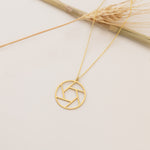 925 Sterling Silver Camera Aperture Pendant