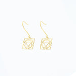 925 Sterling Silver Root Chakra Earring